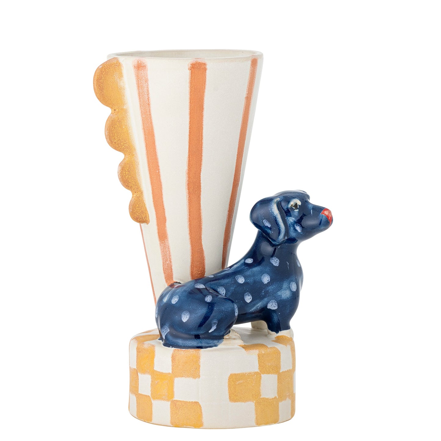 Dachshund-Shaped Decorative Flower Vase