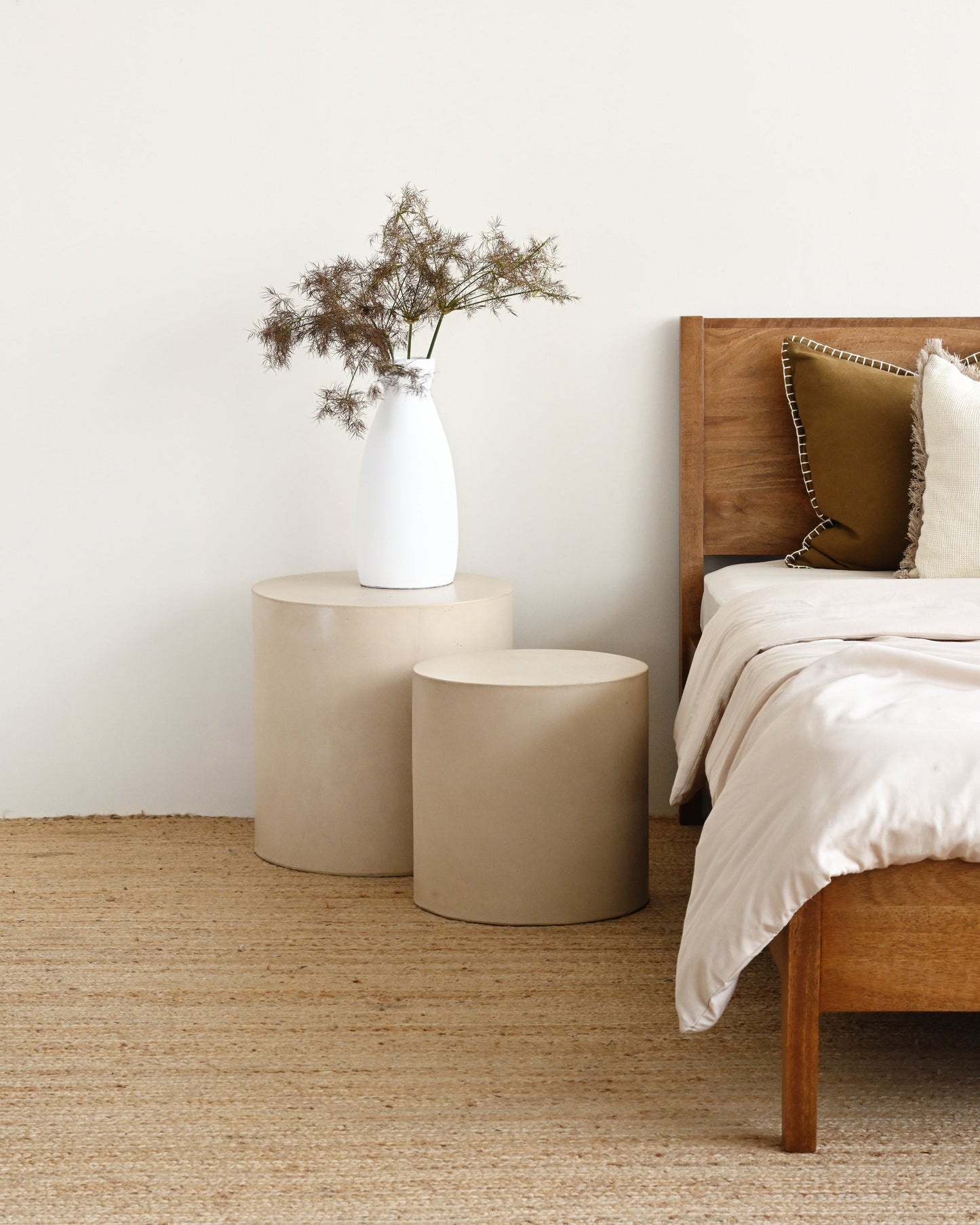 Minimalist White Pottery Vase